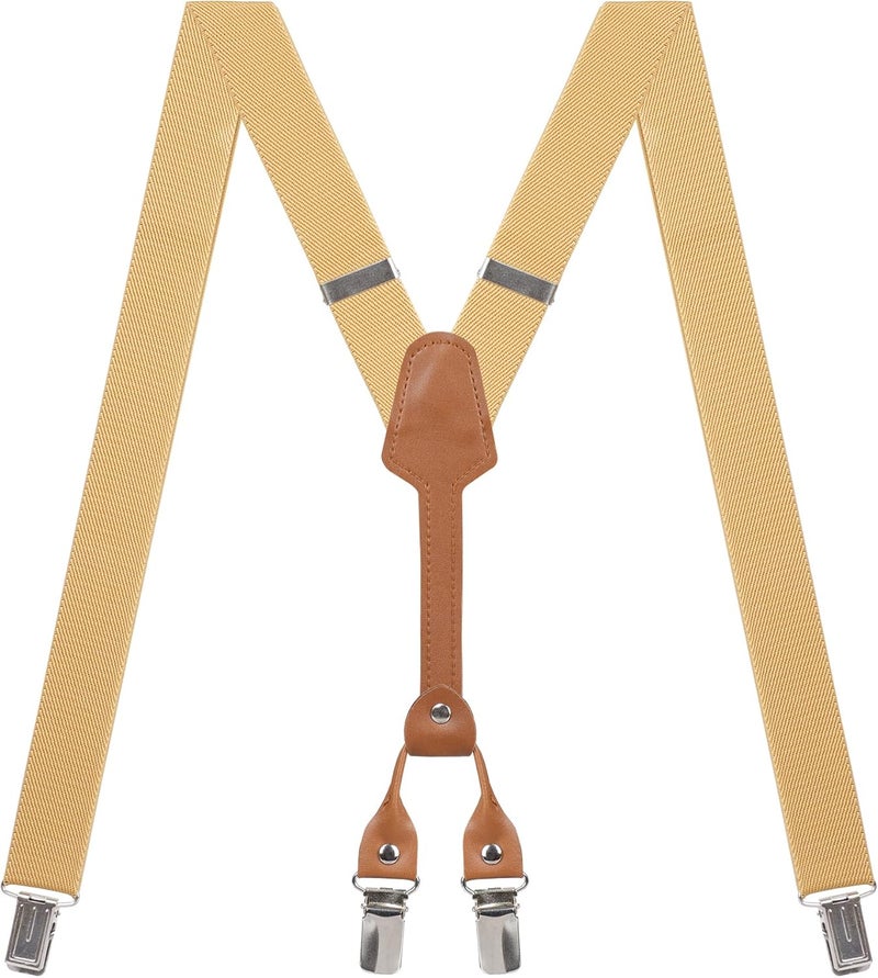 Action Ward Store Women's Suspenders - 1" Width - Y Back 4 Clip Skinny Ladies Suspenders - Image 1